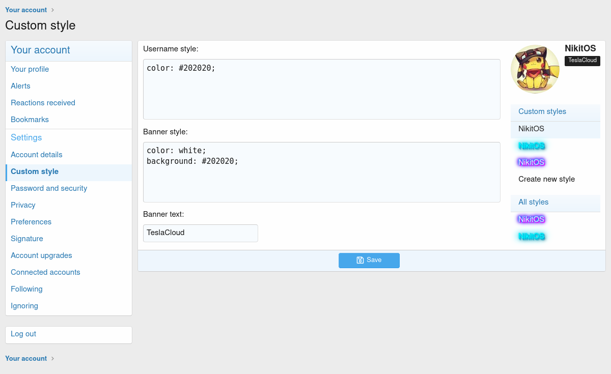 [aprodam.ru] [TC] Custom User Style