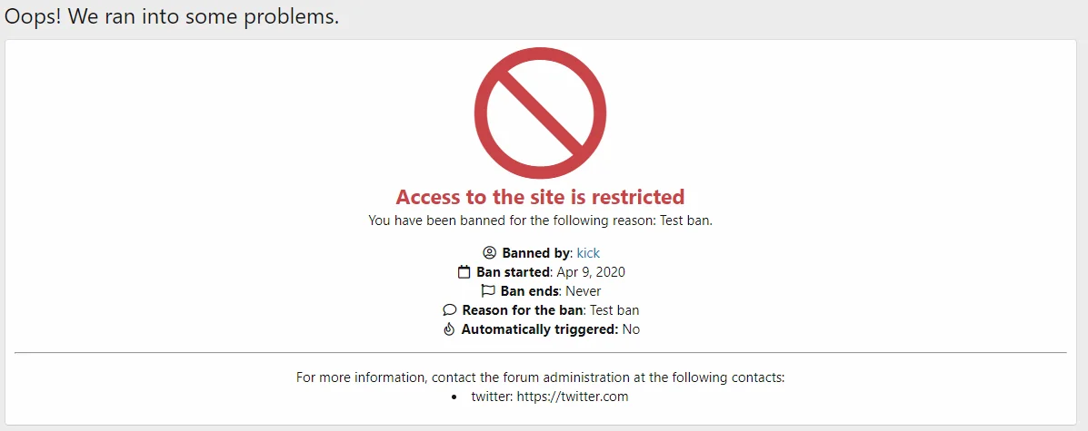 [aprodam.ru] [MMO] Custom Ban Information