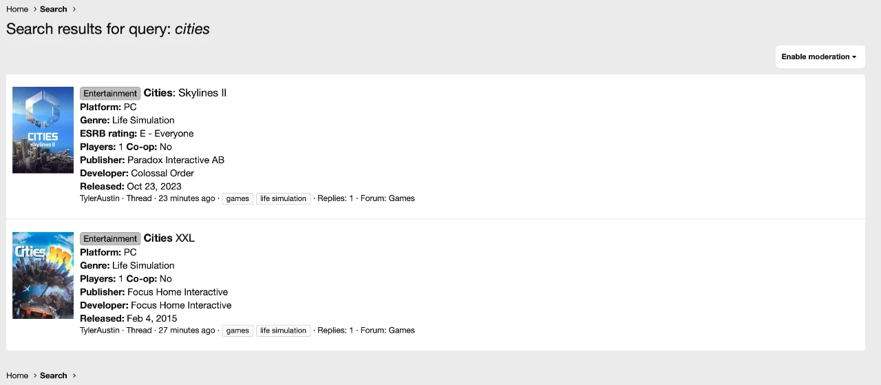 [aprodam.ru] [TylerAustin] Game Thread Starter: Display Game Poster In Search Results - XF2