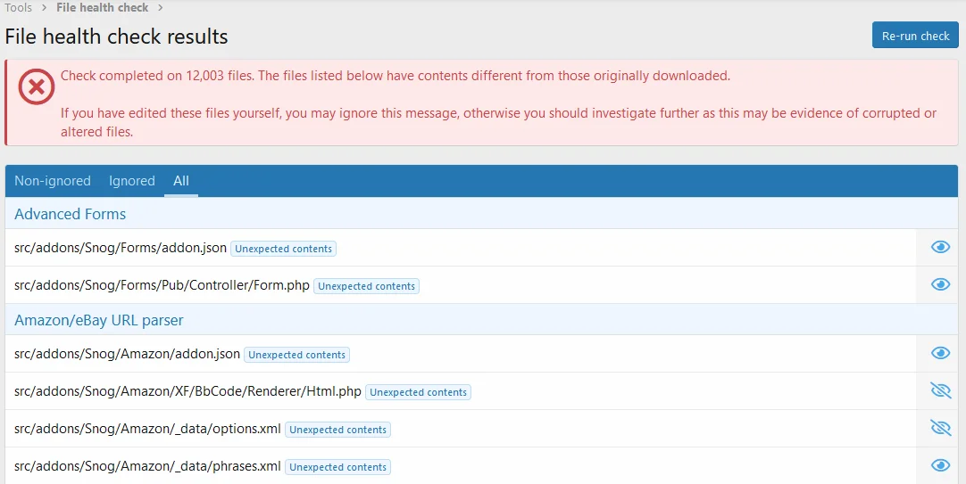 [aprodam.ru] [OzzModz] Ignore Files From Health Check