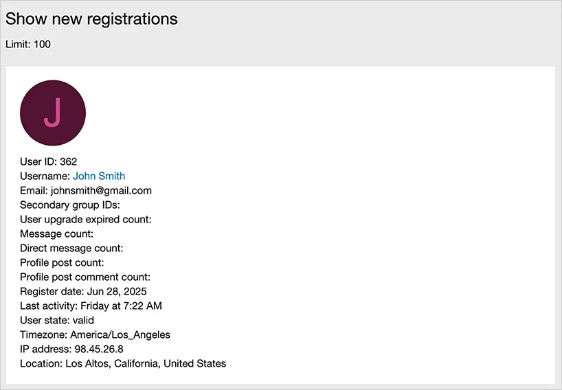 [aprodam.ru] Show new registrations