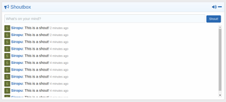 Shoutbox by Siropu