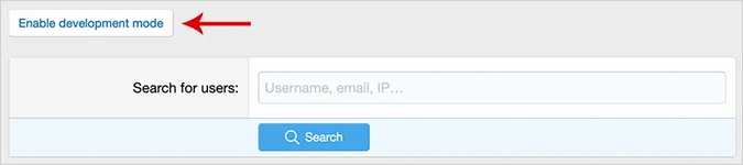 [AndyB] Development mode