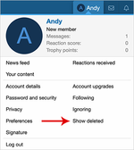[AndyB] Show deleted