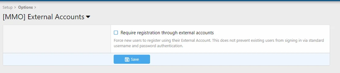 [MMO] External Accounts