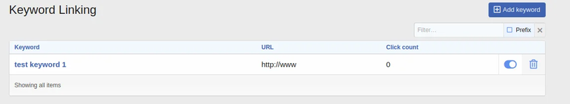 Keyword Linking by Siropu