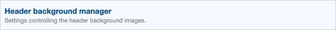 [AndyB] Header background manager
