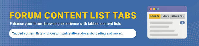 [XB] Forum Content List Tabs