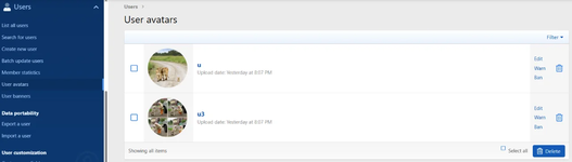 XFCoder :: User Avatar and Banner Lists