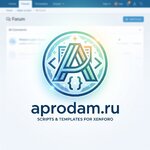 Сделай логотип для форума с надписью aprodam.ru по тематике скрипты и шаблоны для Xenforo3421515.jpg