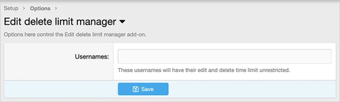 [AndyB] Edit delete limit manager