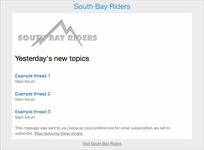 [AndyB] Email subscription