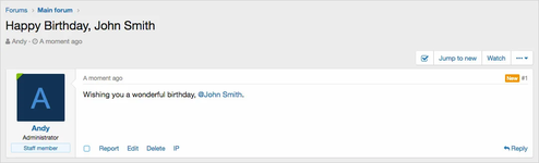 [AndyB] Birthday thread