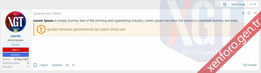 [XenGenTr] Snippet Post