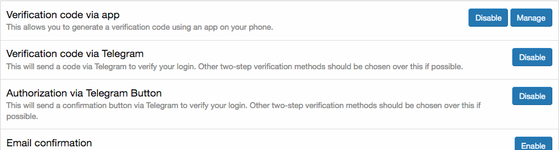 [Telegram] Two Factor