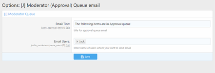 [J] Moderator (Approval) Queue email