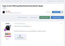 Log Attachments Downloads