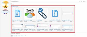 [OzzModz] Post Attachment List Enhancement