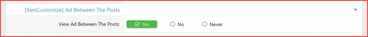 [XenCustomize] Ad Between The Posts
