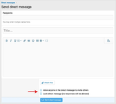 [AndyB] Remove direct message options