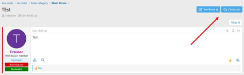 Кнопки "Новая тема" и "Новые сообщения" при отображении темы