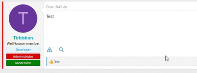 Добавить анимацию к именам пользователей