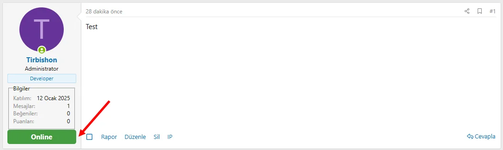 Настройте внешний вид Postbit Online и Offline