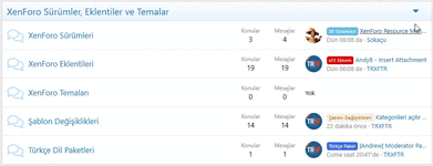 Создание выпадающих категорий для форума xenforo
