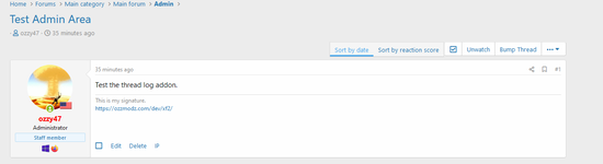 [OzzModz] Post Thread Button On Thread View