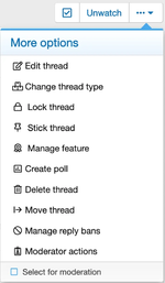 Настройка значков в меню дополнительных опций