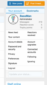 [cXF] Account widgets