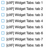 [cXF] Widget Tabs