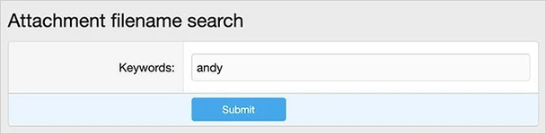 [AndyB] Attachment filename search