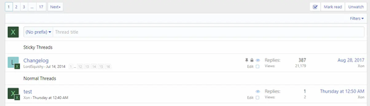 Separate Sticky and Normal Threads by Xon