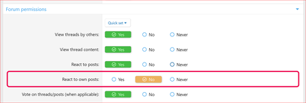 [XenCustomize] React to Own Content