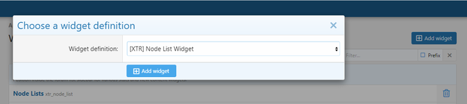 [XTR] Node List Widget
