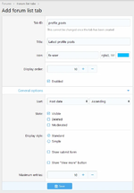 [XB] Forum Content List Tabs