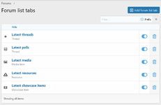 [XB] Forum Content List Tabs