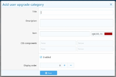 [XB] User Upgrade Categories