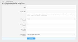 [ePayCore] Paygate: ePayCore