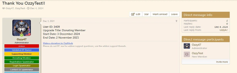 [OzzModz] Direct/Private Message Last Read Time