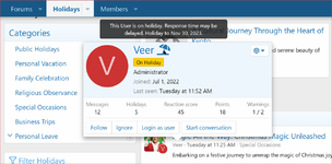 [aprodam.ru] [XenCustomize] Holidays Manager: Vacations, Trips & Travel-related CMS