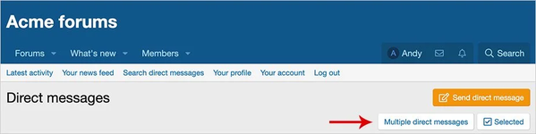 [AndyB] Multiple direct messages