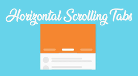 [XTR] Horizontal Scrolling Tabs