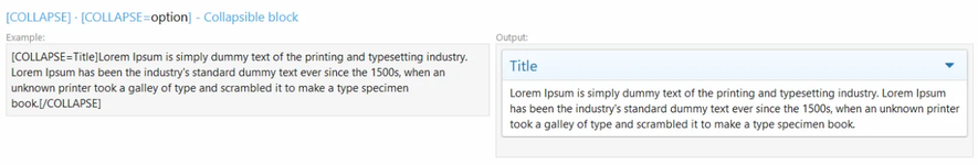 [OzzModz] BB-Code: Collapsible Block