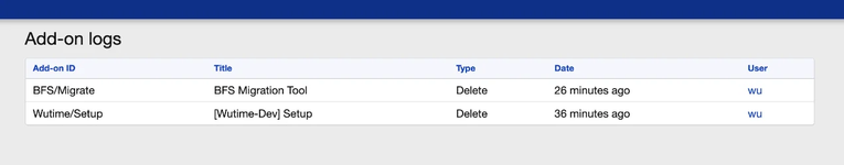 [Wutime] Addon Change Log